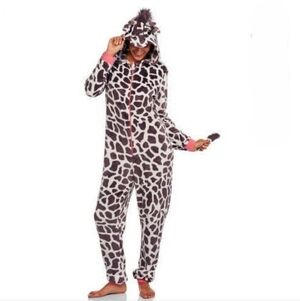 -- Secret Treasures Kids Pajamas in Brown and White Giraffe Size Small